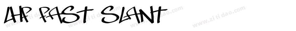 LHF Fast Slant字体转换